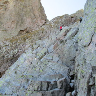 4.diena - kāpiens pa stāvāko un garāko Tatru trekinga trases posmu uz Priečne sedlo
