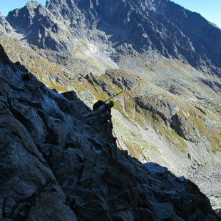 4.diena - kāpiens pa stāvāko un garāko Tatru trekinga trases posmu uz Priečne sedlo