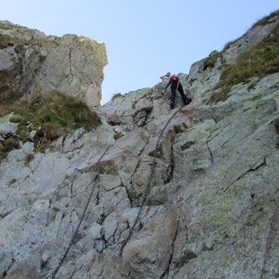 4.diena - kāpiens pa stāvāko un garāko Tatru trekinga trases posmu uz Priečne sedlo