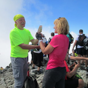 4.diena - svaicam Sandru vārda dienā virsotnē Krivan 2495m