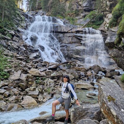 Atceļa no virsotnes ir Tauern ūdenskritums
