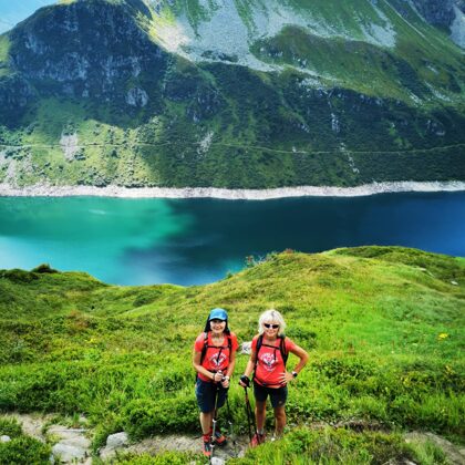 Daļa grupas no Sportgasteinas līdz Bockhartsee 2076m, kur ir satikšanās ar odzēm, par ko i