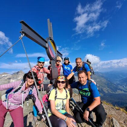 Neuner Kg 2827m - pirmā virsotne līdz Schareck - viss pa kori no kalnu nama Niedersachsenh