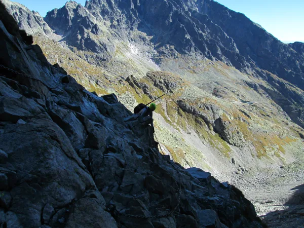 4.diena - kāpiens pa stāvāko un garāko Tatru trekinga trases posmu uz Priečne sedlo