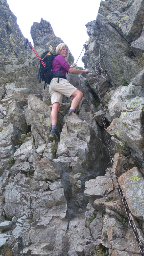 1.diena - ķēžu posms Bistre sedlo 2314m