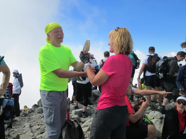 4.diena - svaicam Sandru vārda dienā virsotnē Krivan 2495m