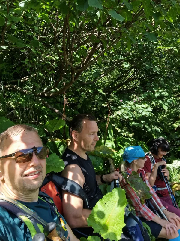 Veldžējamies lakstos no lielā karstuma
