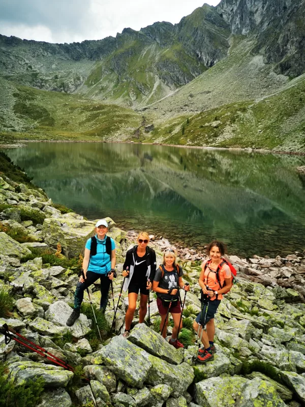 4.diena - pēc Graukogel virsotnes 2492m ceļš ved gar Palfner ezeru